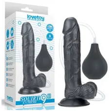 LoveToy - Squirt Extreme 9 - Фаллоимитатор с эякуляцией, 23х4.4 см (чёрный)