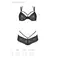 Комплект Passion DROSERA BIKINI black, S/M