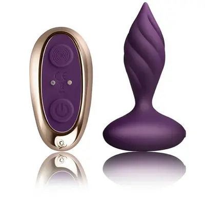 Rocks Off Petite Sensations Desire - Анальная вибропробка, 7.5х2.8 см, (фиолетовая)