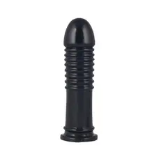 LoveToy King-Sized Anal Bumper - Огромная анальная пробка, 21х5.6 см (чёрный)