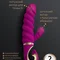 Gvibe Gcandy - Невероятный витой вибратор с клиторальным стимулятором, 13х4.5 см (фиолетовый)