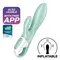 Satisfyer Air Pump Bunny 5+ - Вибратор-кролик с расширением, 20.4х3.6 см (мятный)