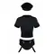 Еротичний костюм Obsessive Police set, S/M (чорний)