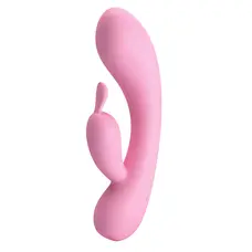 Pretty Love Hugo Vibrator Pink - Чуттєвий вібратор-кролик, 16.5х3.7 см (рожевий)