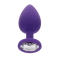 Toy Joy Large Diamond Booty Jewel - Пробка анальная, 9х4 см (фиолетовая)