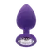 Toy Joy Large Diamond Booty Jewel - Пробка анальная, 9х4 см (фиолетовая)