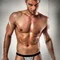 Passion 013 Thong - Мужские стринги с леопардовым принтом, XXL/XXXL