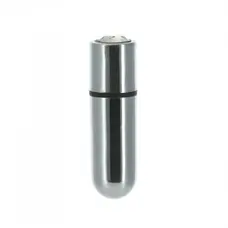 PowerBullet - First-Class Bullet 2.5" with Key Chain Pouch - Вібропуля (срібляста)