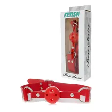 Ball Gag Red - Fetish Boss Series - Кляп с отверстиями (красный)