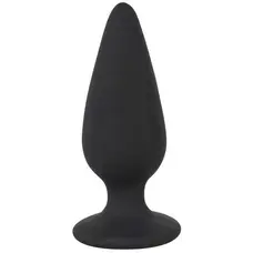 Orion Black Velvets Heavy Plug Medium - Анальна пробка, 8,9х3,1 см (черный)