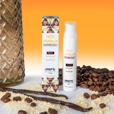 EXSENS Kissable Hot Vanilla Espresso - Стимулирующий гель для клитора или оральных ласк,15 мл