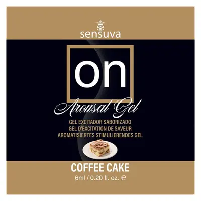Пробник збудливого гелю Sensuva - ON for Her Arousal Gel Coffee Cake, 4 мл