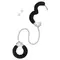 Фиксаторы для ног Fetish Tentation Enjoy Pain Adjustable Metal And Fur Ankle Cuffs