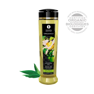 Shunga ORGANICA Exotic green tea органическое массажное масло, 240 мл