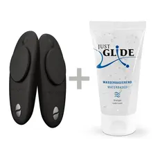 We-Vibe Tease Us Moxie + Moxie + Лубрикант 50 мл - Набір вібраторів у трусики