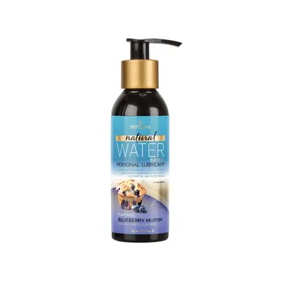 Sensuva Natural Water-Based Blueberry Muffin - Ароматизированная смазка на водной основе,125 мл (черничный маффин)