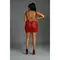 Moonlight Plus Model 08 Red - еротична ажурна міні-сукня з відкритою спиною, XL/XXXL (червоний)