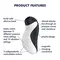Satisfyer Orca – Вакуумний стимулятор клітора з вібрацією, 11.5 см (чорний з білим)