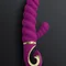 Gvibe Gcandy - Невероятный витой вибратор с клиторальным стимулятором, 13х4.5 см (фиолетовый)