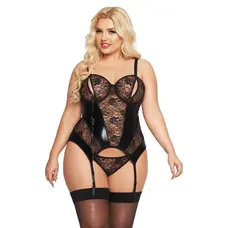 SoftLine Jessica - Спокусливий корсет, XL (чорний)