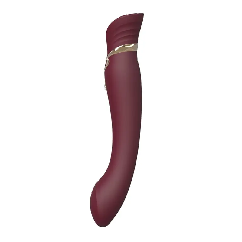 Zalo Queen Set Pulse Wave Clit Stim - Премиальный вибратор для клитора с насадкой для вакуумной стимуляции, 21.6х3.5 см (бордовый) Zalo Queen Set Pulse Wave Clit Stim - Премиальный вибратор для клитора с насадкой для вакуумной стимуляции, 21.6х3.5 см (бордовый)