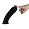 LoveToy King-Sized Anal Bumper - Велика анальна пробка, 21х5.6 см (чорний)