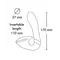 Shunga - Soyo Intimate Massager - Вибратор, 17х3.7 см (чёрный)