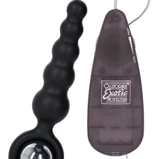 California Exotic Novelties Booty Call - анальная вибро-пробка, 10.3х2.5 см (черный)