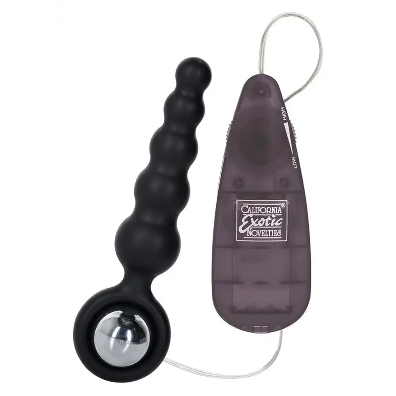 California Exotic Novelties Booty Call - анальная вибро-пробка, 10.3х2.5 см (черный)