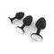 Dorcel Geisha Plug Diamond M анальная пробка со смещенным центром тяжести и кристаллом, 8х3.2 см (белый)