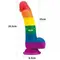LoveToy - Prider Dildo 8 - Фаллоимитатор, 20.5х4 см