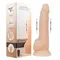 Addiction Naked - 9" Thrusting Dildo with Remote - Vanilla - Реалістичний фалоімітатор з поступальними рухами, 22.8х4.5 см