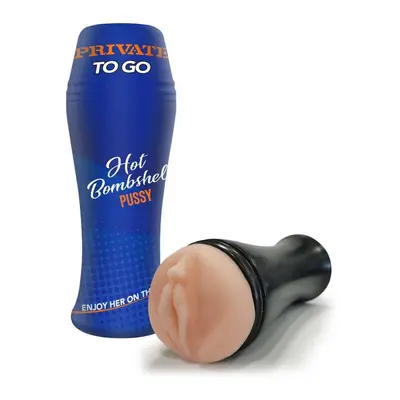 Private Hot Bombshell To Go компактный мастурбатор-вагина, 21х7,5 см (телесный)