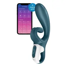 Satisfyer Hug Me - Ніжний вібратор-кролик, 21 см (сірий)
