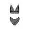 Passion Amberly Set - Комплект белья: бюст и трусики с кружевом, 6XL/7XL