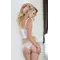 SoftLine Colette - Комплект эротического белья: корсет и стринги, L (белый)