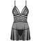 Obsessive 838-BAB -1 babydoll - спокусливий бебі дол, XXL (чорний)