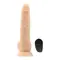 Addiction Naked - 9" Thrusting Dildo with Remote - Vanilla - Реалістичний фалоімітатор з поступальними рухами, 22.8х4.5 см