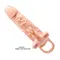 Подовжуюча насадка на пеніс Pretty Love Brave Man Vibro Extension flesh