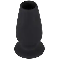 Orion Lust Tunnel Plug M - силиконовый анальный тоннель, 10х5 см (черный)