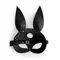 Кожаная маска Зайки Art of Sex - Bunny mask черная