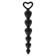 Toy Joy Bottom Beads - анальные шарики, 15х2.5 см (черный)