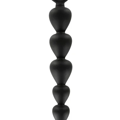 Toy Joy Bottom Beads - анальные шарики, 15х2.5 см (черный)