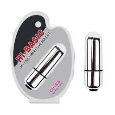 Hi-Basic Mini Love Bullet - Вибропуля, 5,5 см (серебристый)