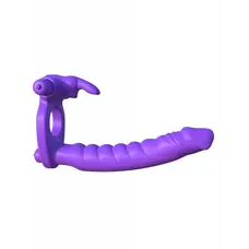 Pipedream Silicone Double Pene Rabbit - насадка для двойного проникновения, 10х2.8 см (фиолетовый)