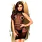 Penthouse - Epic Night Black - Мини-платье сетка с горлом, S/L