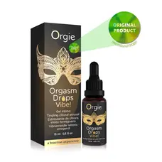 Orgie - Orgasm Drops Vibe - cтимулирующая сыворотка с эффектом вибрации, 15 мл