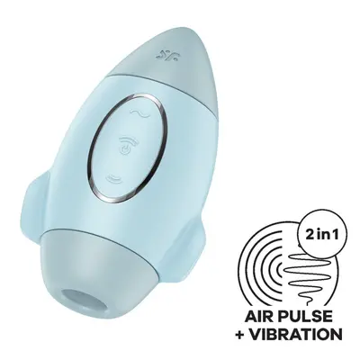 Satisfyer Mission Control - Вакуумний стимулятор, 10 см (блакитний)