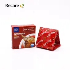 Recare Cola Dotted&Ribbed Condoms 3 шт, з пухирцями та ребрами
