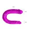 Двосторонній фалоімітатор Baile Double Dong Purple, 29,8 см